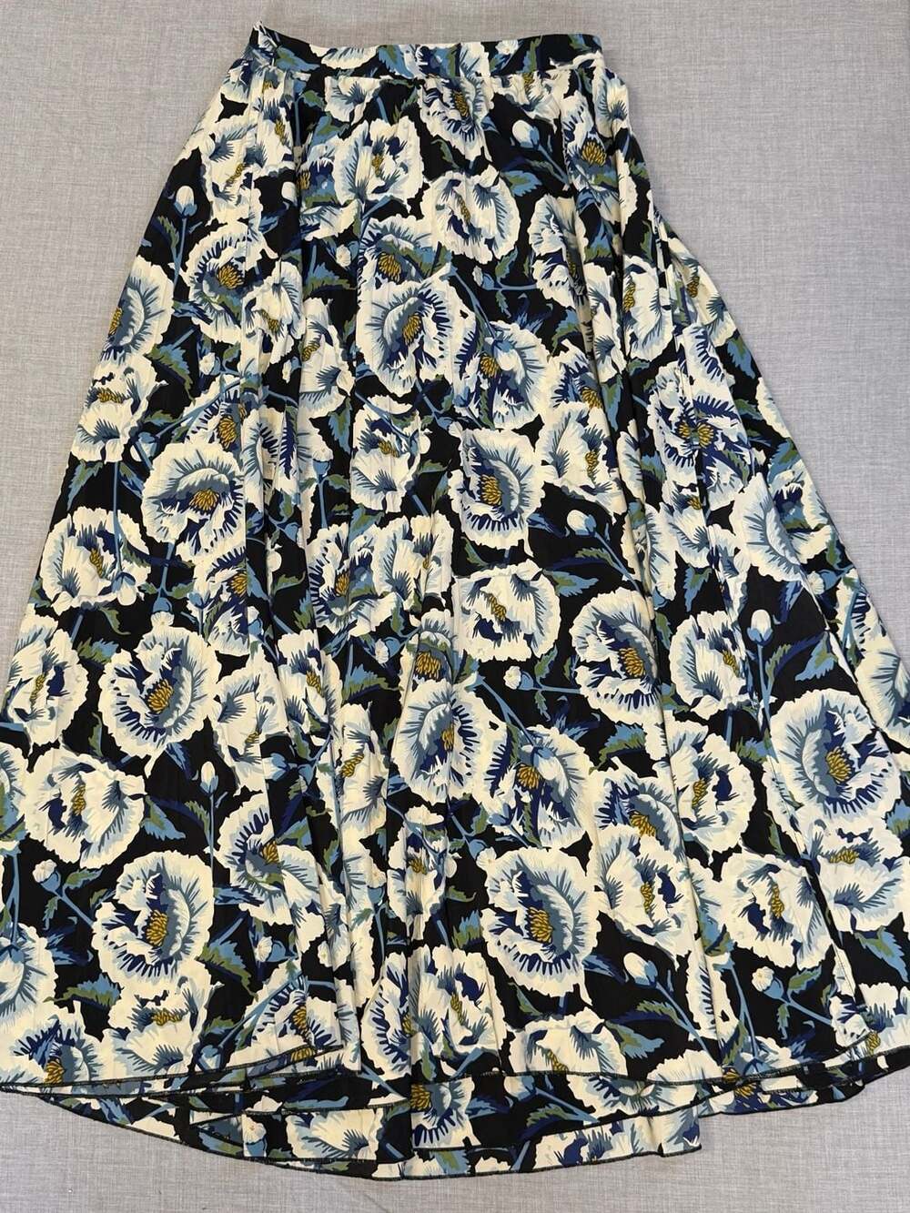 LuLaRoe Floral Pleated Midi Skirt